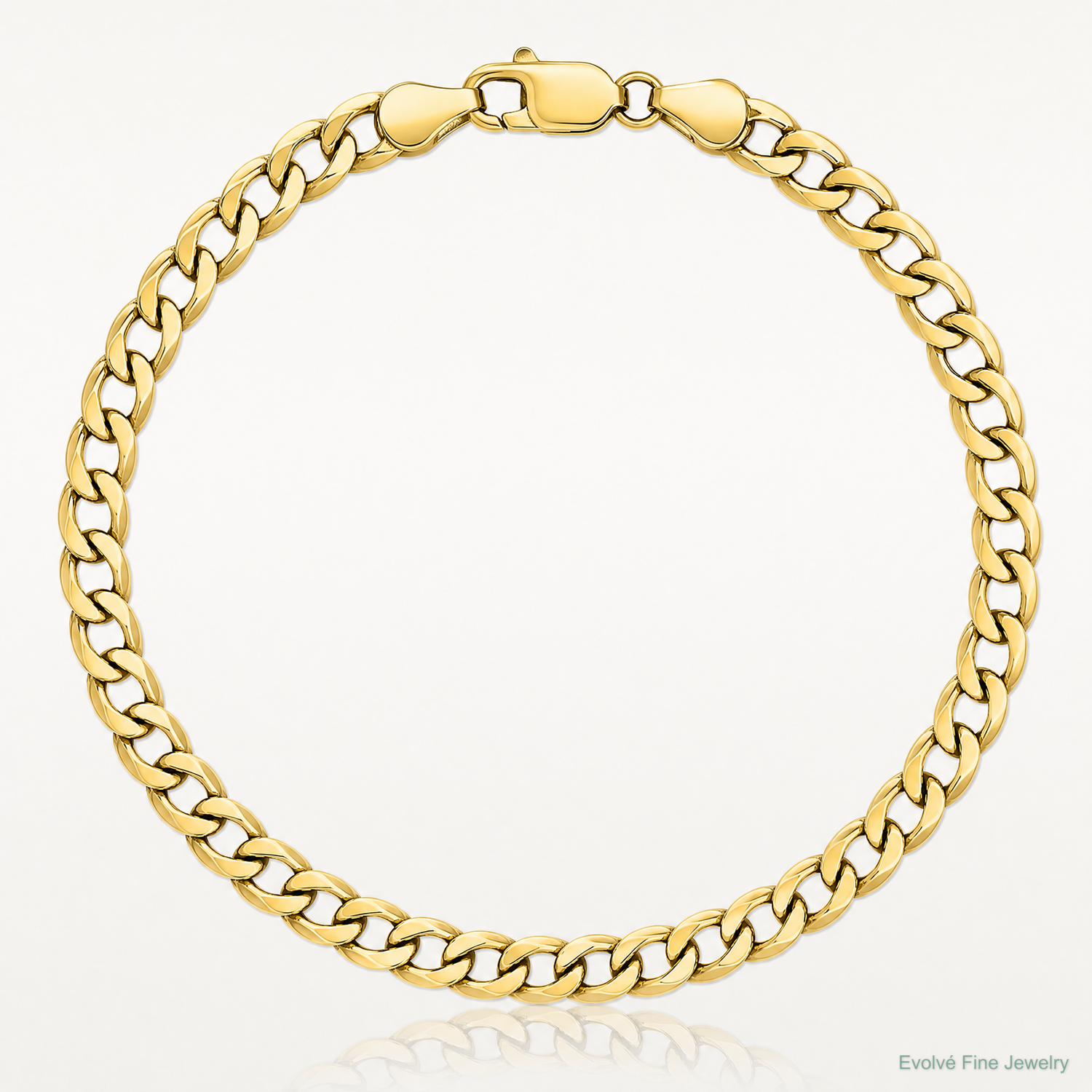 10k 5.25mm Semi-Solid Curb Link Chain - Lifestyle View