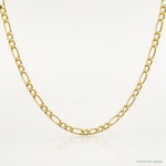 10k 2.5mm Semi-Solid Figaro Chain - Lifestyle View
