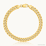 10k 6.75mm Semi-Solid Miami Cuban Chain - Lifestyle View