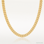 10k 7.3mm Semi-Solid Miami Cuban Chain - Lifestyle View