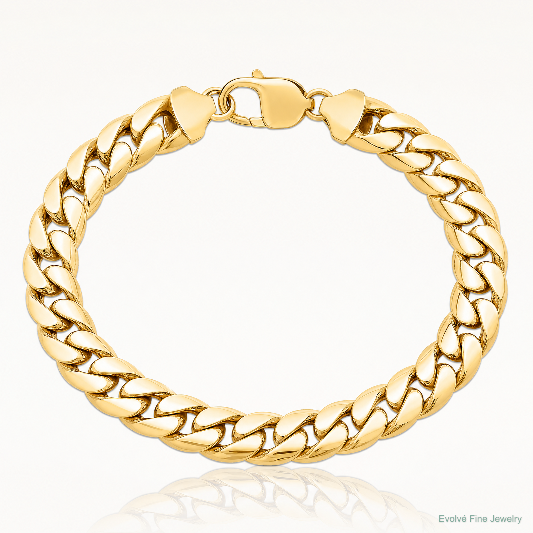 10K 13.2mm Semi-Solid Miami Cuban Chain - Lifestyle View