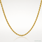 10k 4.25mm Semi-Solid Rope Chain - Lifestyle View