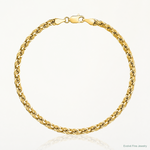 10k 4.25mm Semi-Solid Rope Chain - Lifestyle View