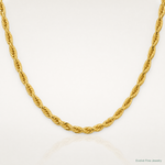 10k 4.75mm Semi-Solid Rope Chain - Lifestyle View