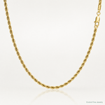 10k 5.4mm Semi-Solid Rope Chain - Lifestyle View