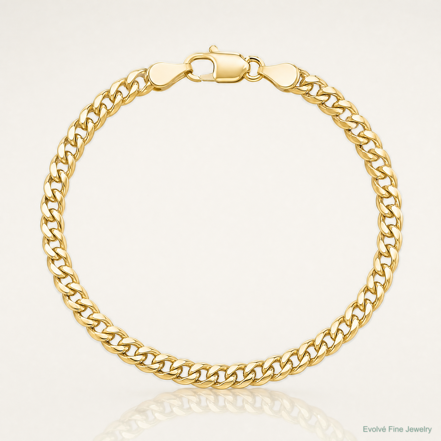 10k 4.5mm Semi-Solid Miami Cuban Chain - Lifestyle View