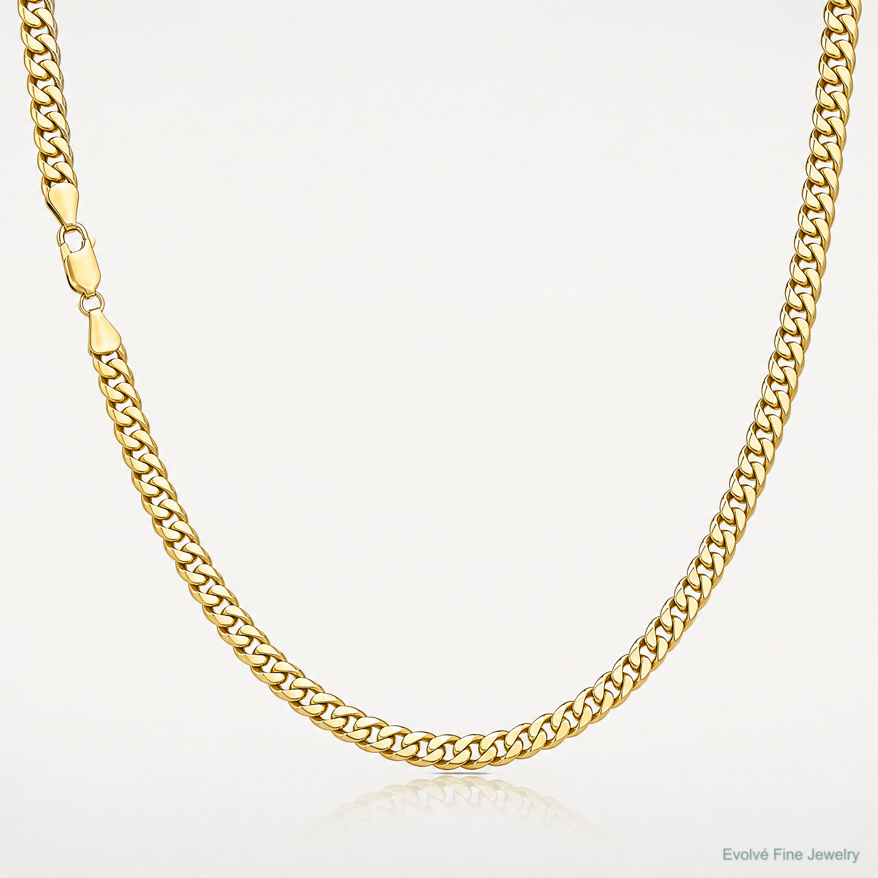 10k 5.25mm Semi-Solid Miami Cuban Chain - Lifestyle View