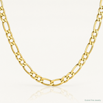 10k 5.35mm Semi-Solid Figaro Chain - Lifestyle View