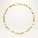 10k 5.35mm Semi-Solid Figaro Chain - Lifestyle View