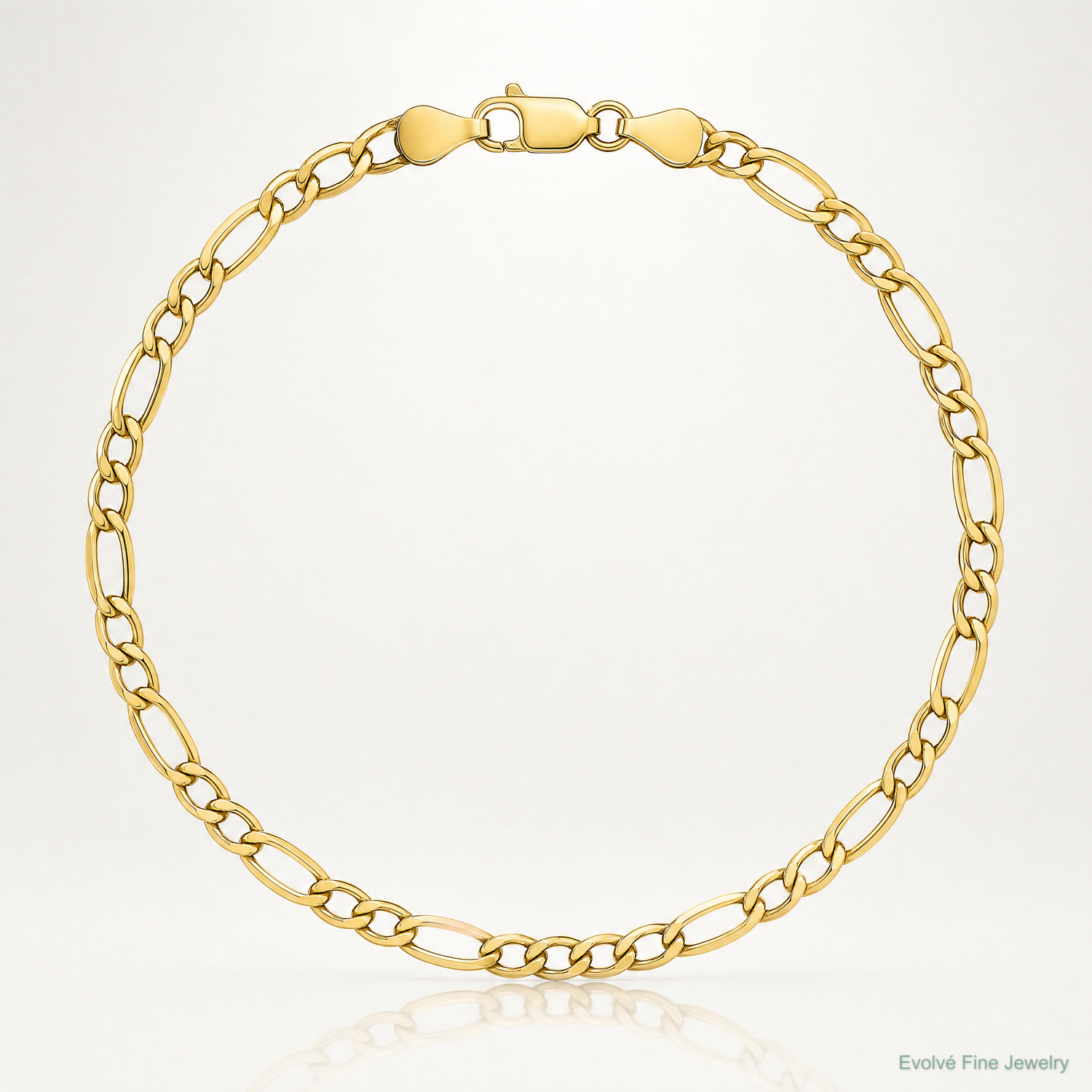 10k 5.35mm Semi-Solid Figaro Chain - Lifestyle View