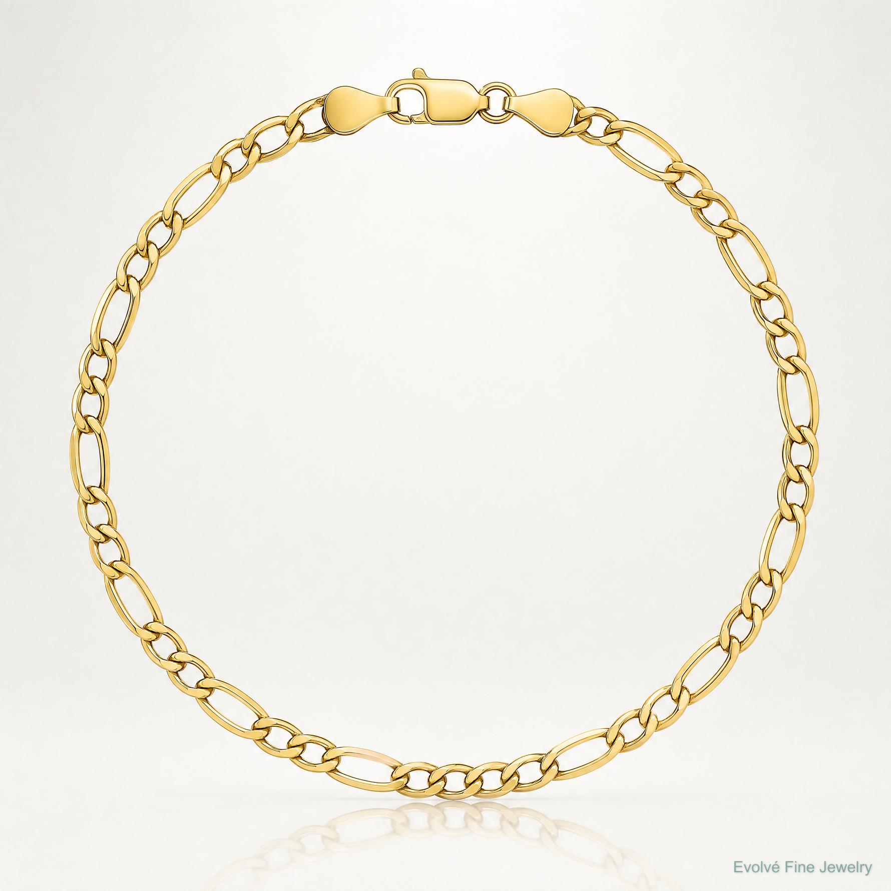 10k 5.35mm Semi-Solid Figaro Chain - Lifestyle View