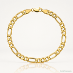 10k 6.25mm Semi-Solid Figaro Chain - Lifestyle View