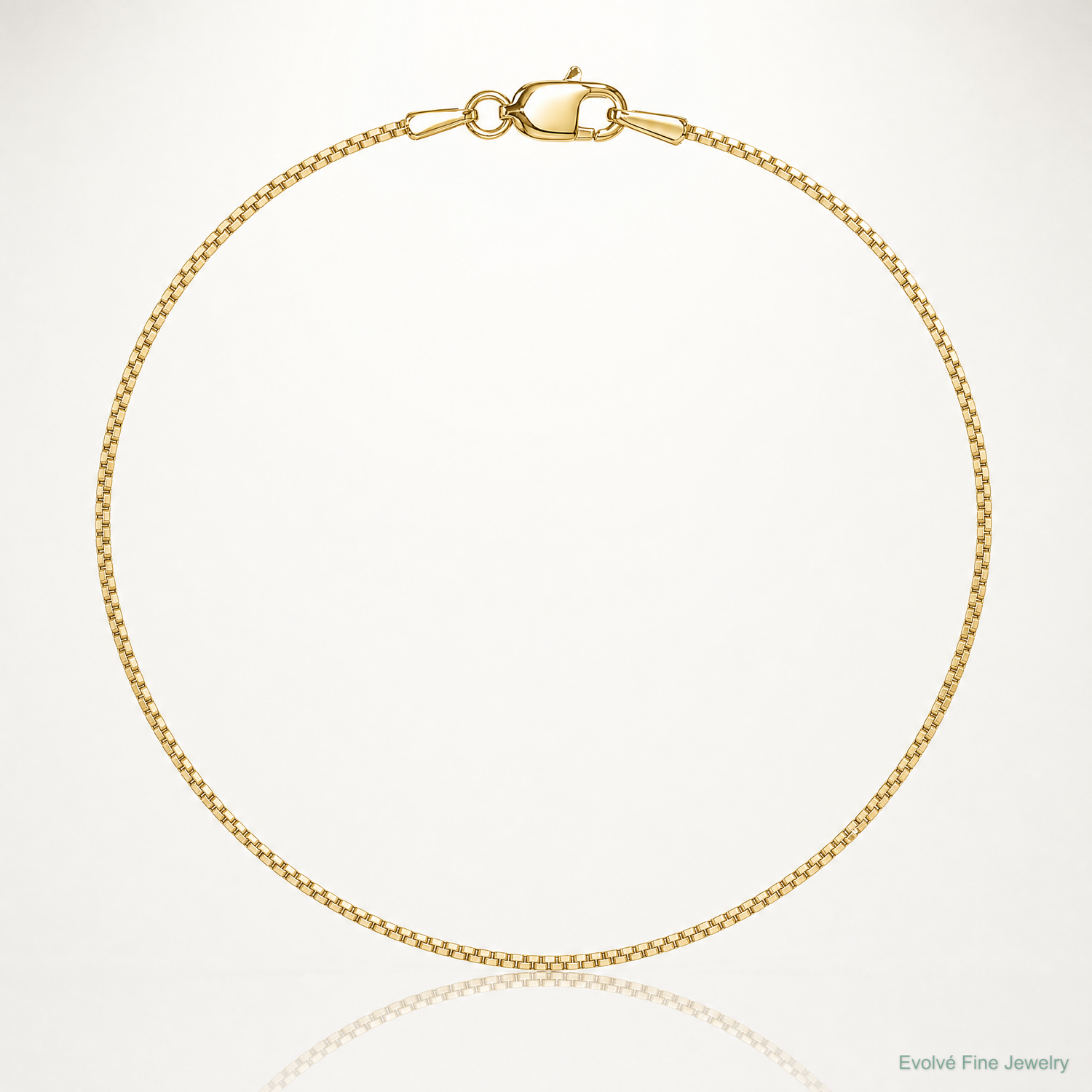 10k .90mm Box Chain - Lifestyle View