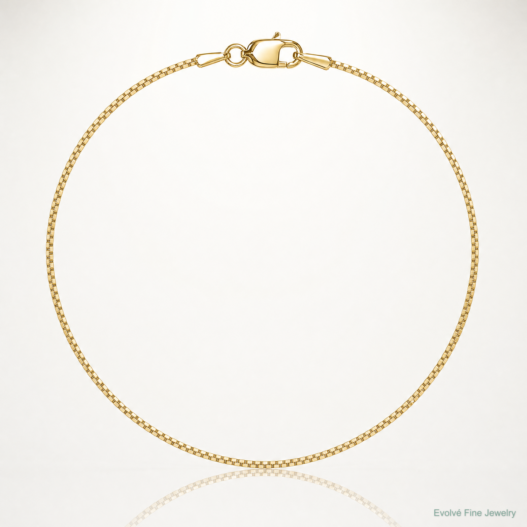 10k .90mm Box Chain - Lifestyle View