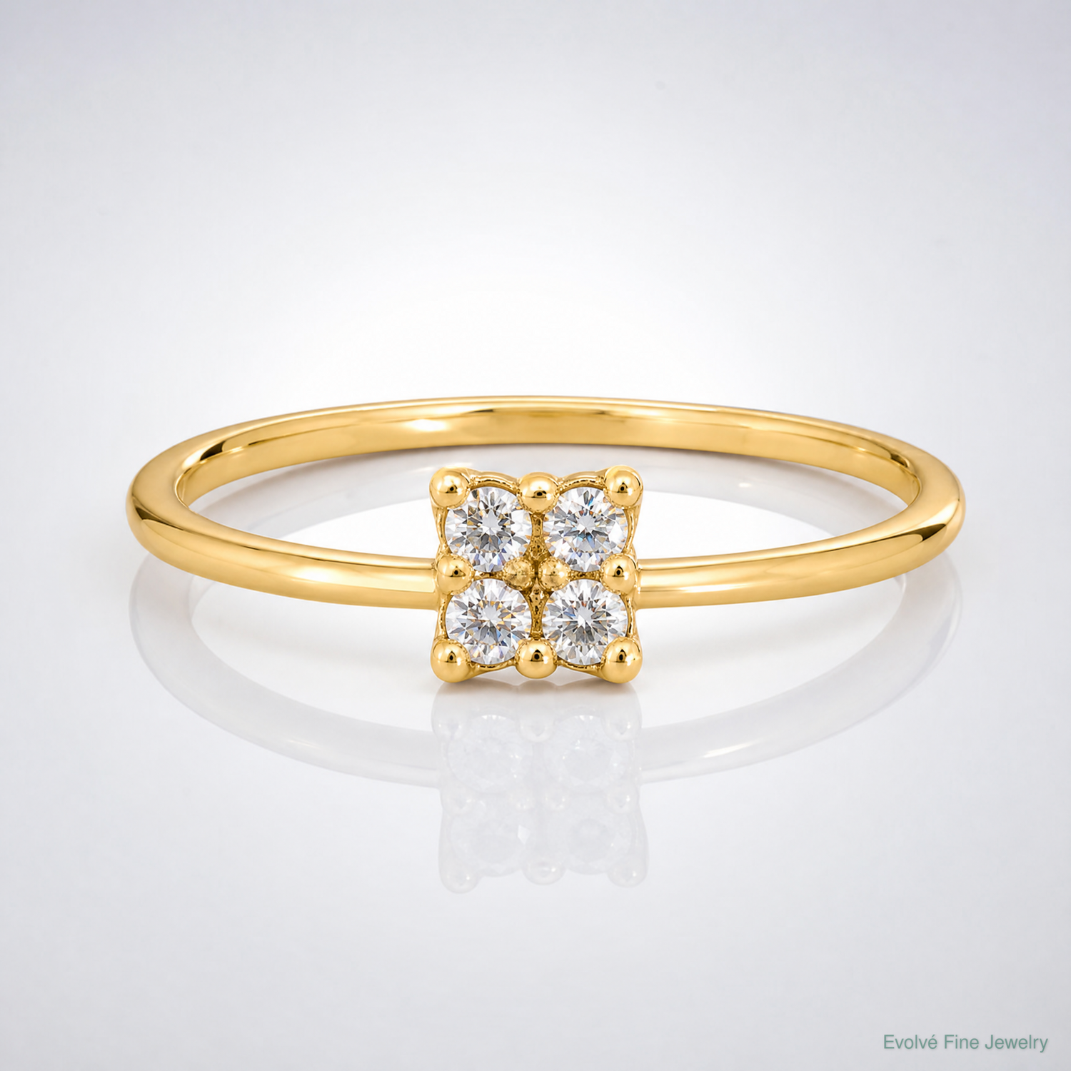 10k CZ Promise Ring - Lifestyle View