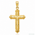 10k Passion Cross Pendant - Lifestyle View