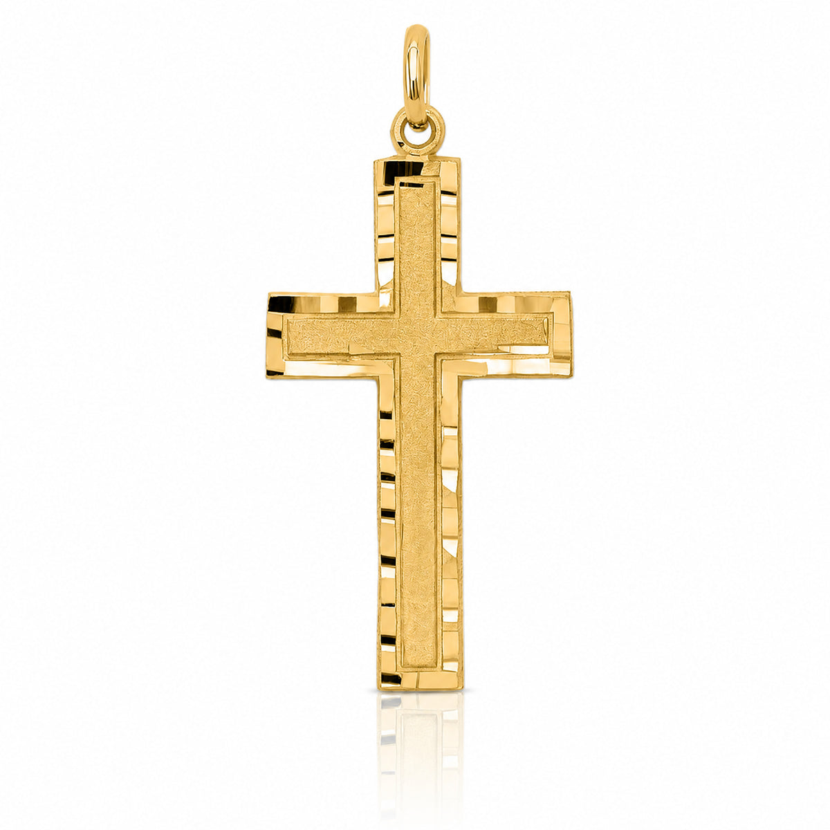 10k Cross Charm - Lifestyle View