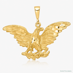 10k Eagle Charm - Lifestyle View