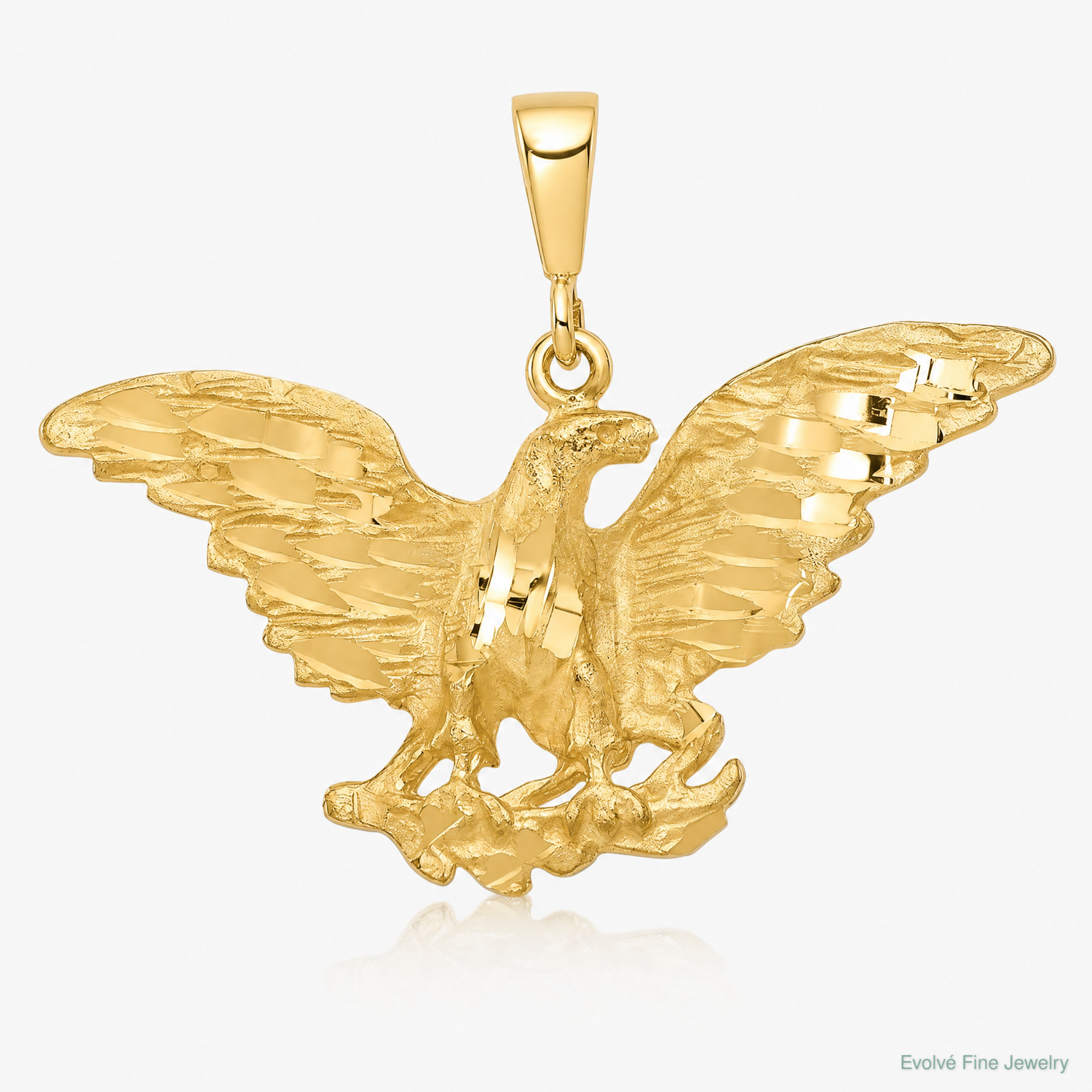 10k Eagle Charm - Lifestyle View