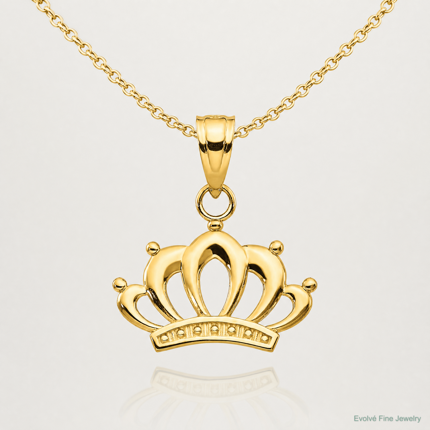 10k Crown Charm - Lifestyle View