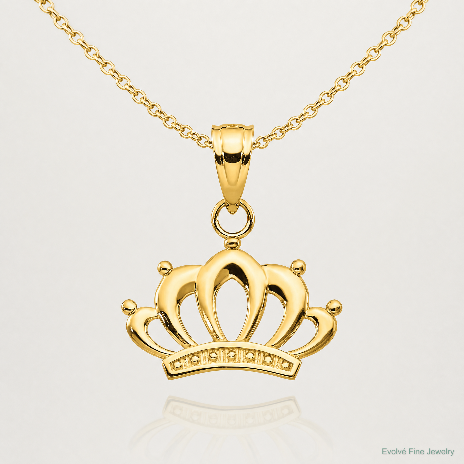 10k Crown Charm - Lifestyle View
