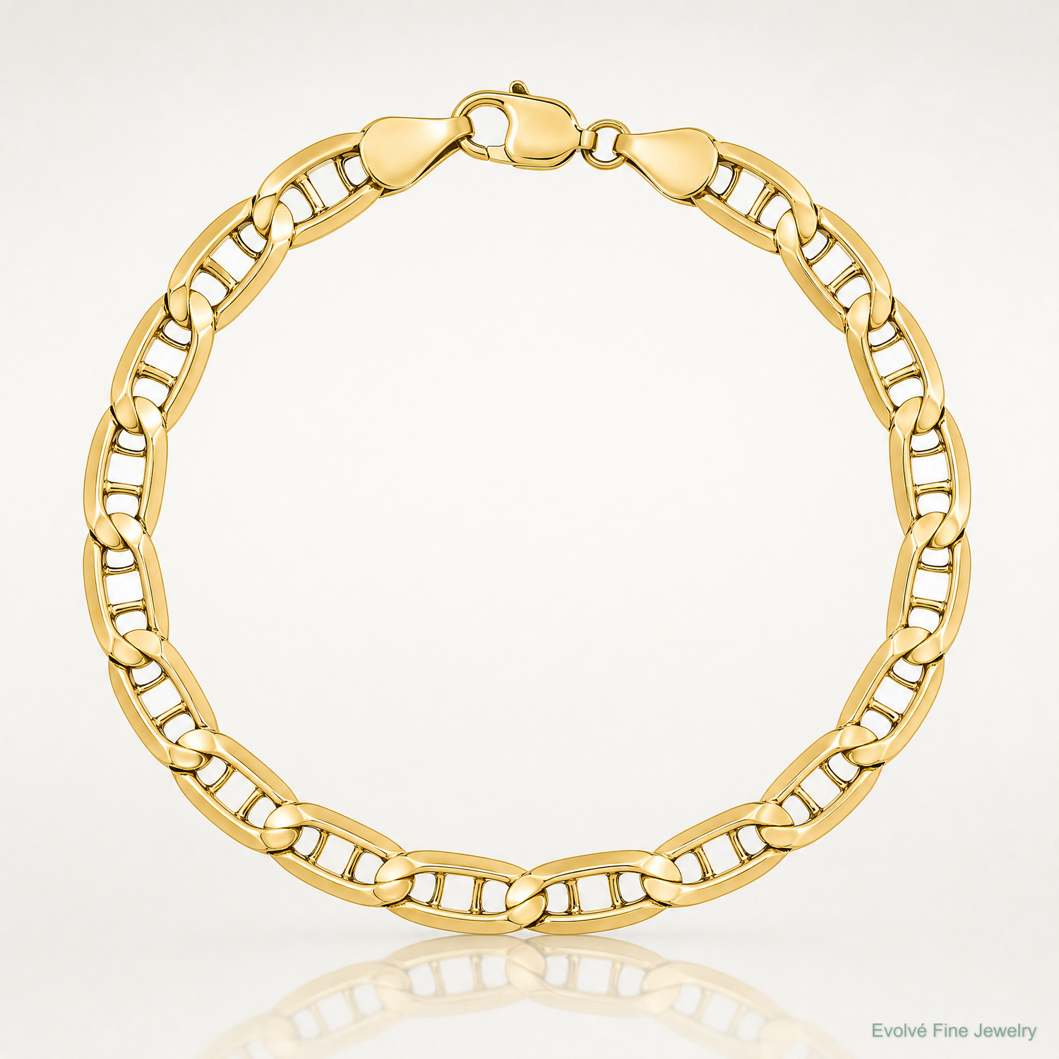 10K 5.25mm Concave Anchor Chain - Lifestyle View