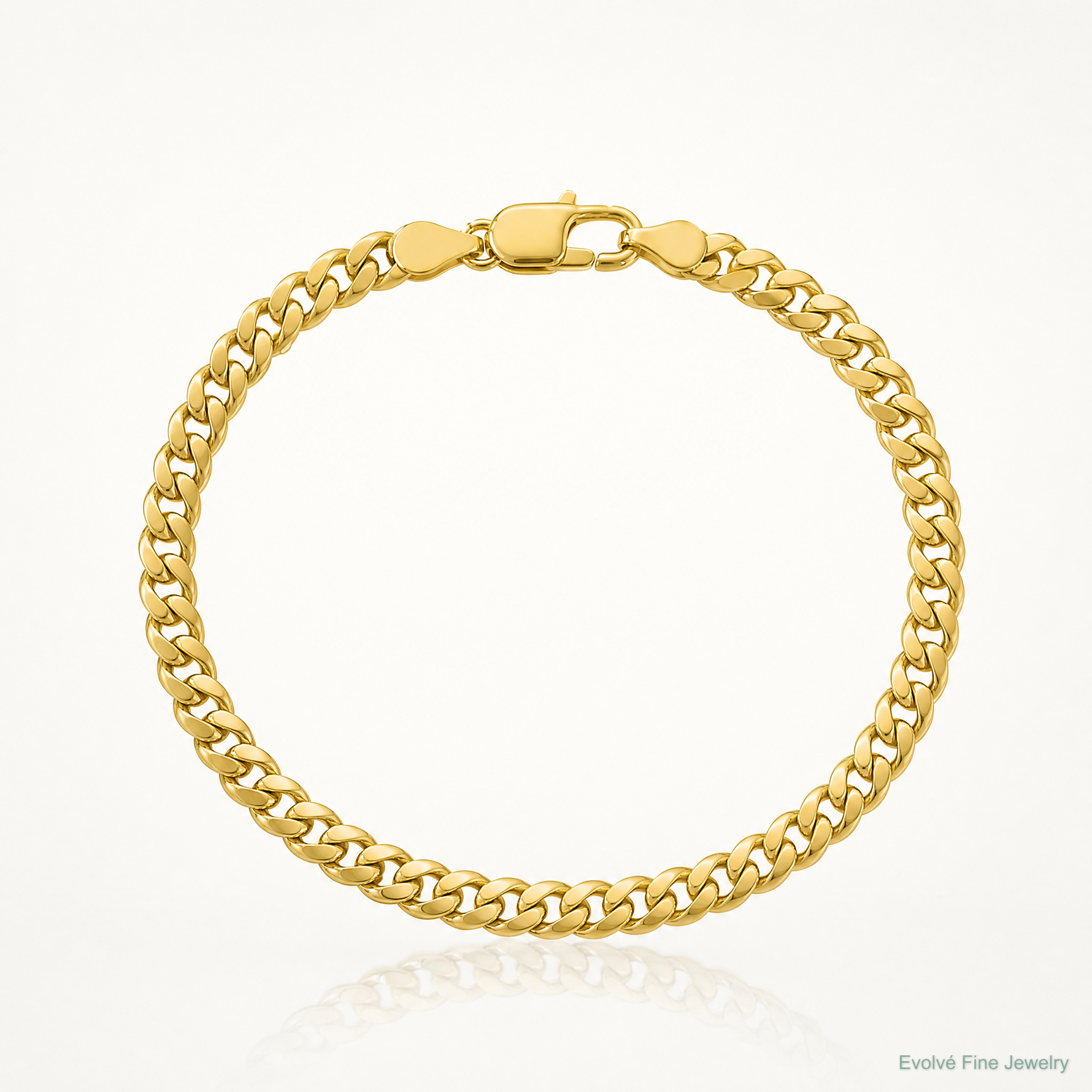 10K 4.25mm Solid Miami Cuban Chain - Lifestyle View
