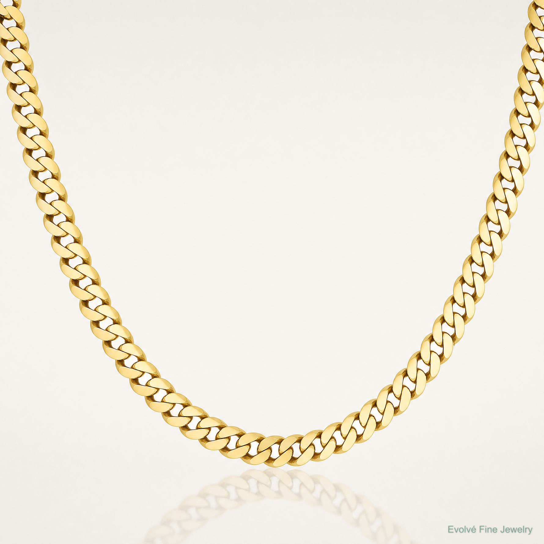 10K 6.25mm Solid Miami Cuban Chain - Lifestyle View