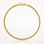 10k 2.25mm Semi-solid D/C Rope Chain - Lifestyle View