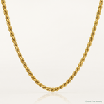 10k 2.5mm Semi-solid D/C Rope Chain - Lifestyle View