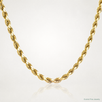 10k 4.9mm Semi-solid D/C Rope Chain - Lifestyle View