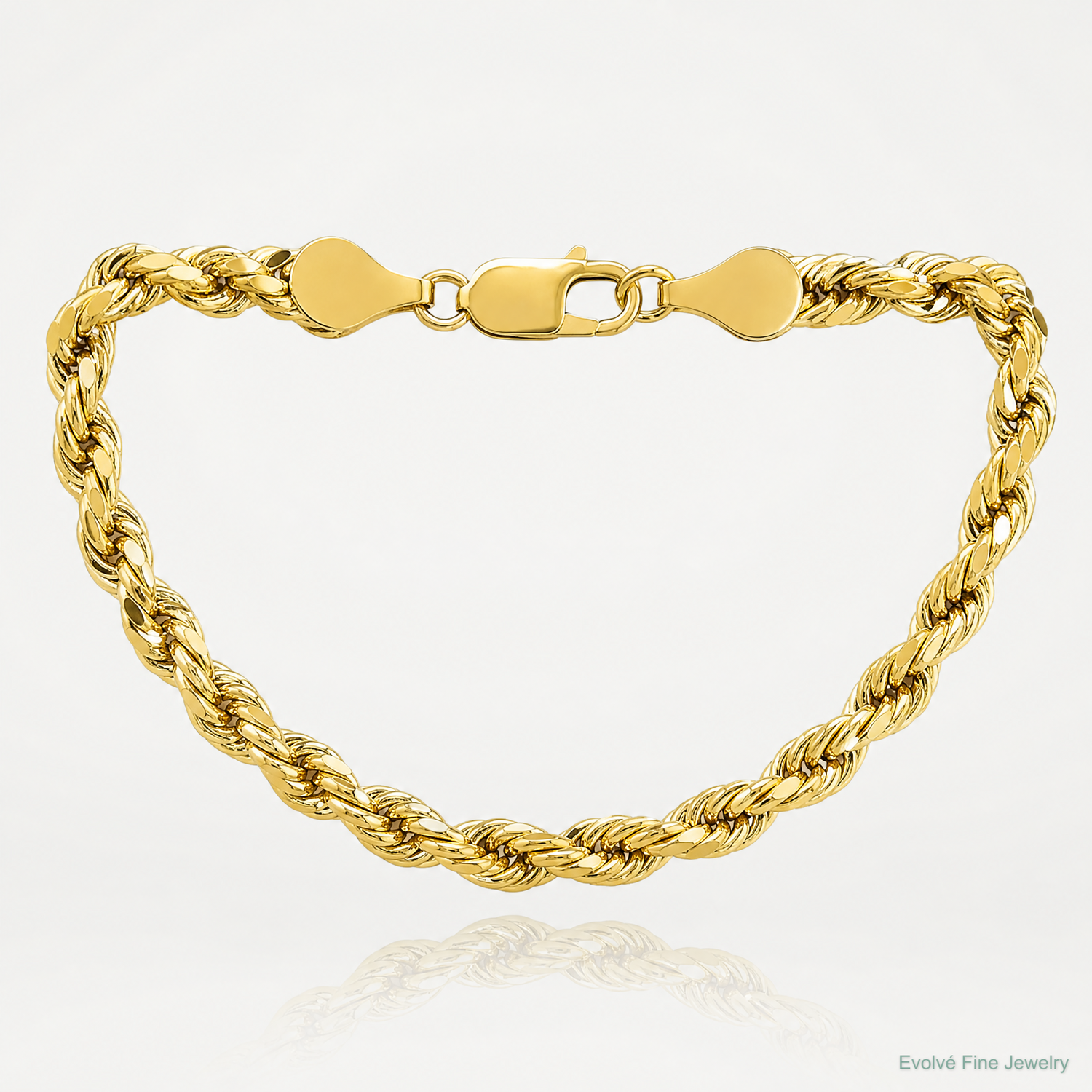 10k 5.5mm Semi-solid D/C Rope Chain - Lifestyle View