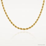 10k 8.0mm Semi-solid D/C Rope Chain - Lifestyle View