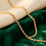 10k 1.5mm Extra-Light D/C Rope Chain - Lifestyle View