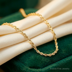 10k 2.25mm Extra-Light D/C Rope Chain - Lifestyle View