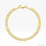 10k 2.9mm Flat Beveled Curb Chain - Lifestyle View