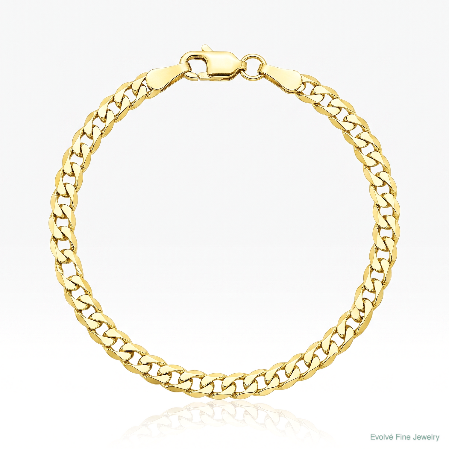 10k 2.9mm Flat Beveled Curb Chain - Lifestyle View