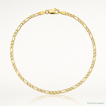 10k 1.75mm Flat Figaro Chain - Lifestyle View