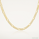 10k 2.75mm Flat Figaro Chain - Lifestyle View