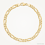 10K 5.25mm Flat Figaro Chain - Lifestyle View