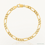 10K 6.25mm Flat Figaro Chain - Lifestyle View