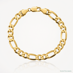 10K 8.75mm Flat Figaro Chain - Lifestyle View