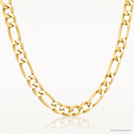10K 10mm Flat Figaro Chain - Lifestyle View