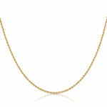10k 1.5mm Solid Rope Chain - Lifestyle View