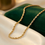 10k 1.75mm Diamond-cut Rope Chain - Lifestyle View