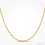 10k 2mm Lightweight D/C Rope with Lobster Clasp Chain - Lifestyle View