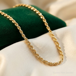 10k 2.25mm Diamond-cut Rope Chain - Lifestyle View
