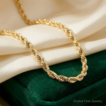 10k 4.25mm Diamond-cut Rope Chain - Lifestyle View