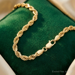 10k 5.5mm Diamond-cut Rope Chain - Lifestyle View