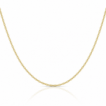 10k 1.35mm Carded Cable Rope Chain - Lifestyle View